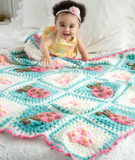 [Free Patterns] 10 Amazing Crochet Blankets for Babies & Kids