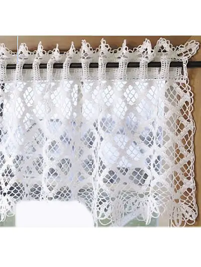 [Free Patterns] 8 Beautiful And Easy To Crochet Curtain Patterns For Kitchen