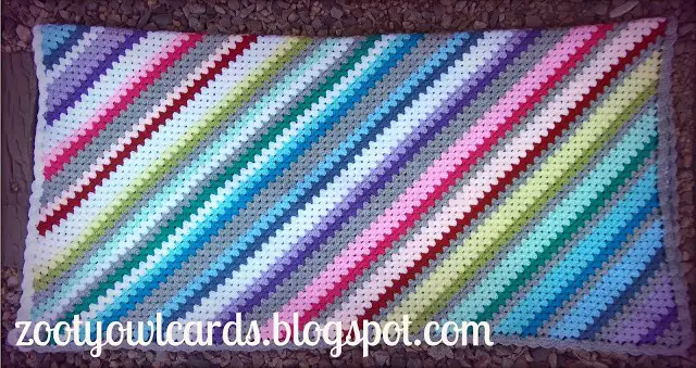 [Free Pattern] I Never Saw Granny Stripes Diagonal Before. They Are Amazing