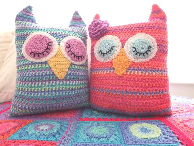[Free Pattern] Have Fun Making These Cute Owl Pillows In Two Sizes...And More!