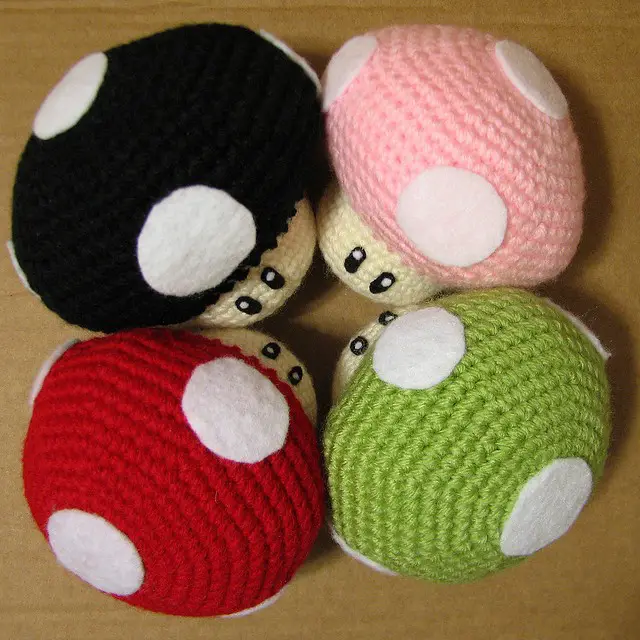 Mario Mushroom Free Crochet Pattern 