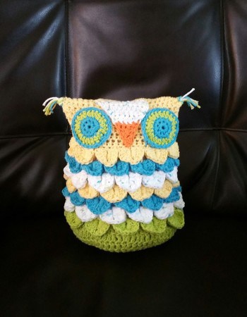 Crochet Crocodile Stitch Owl Free Pattern