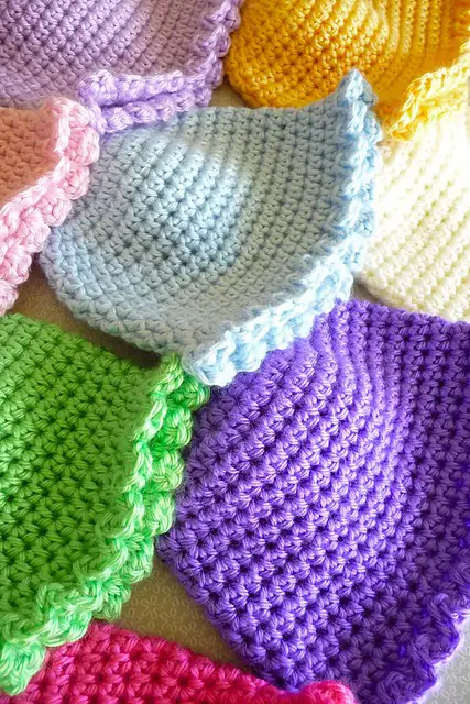 Baby Beanie Cap - Half Double Crochet