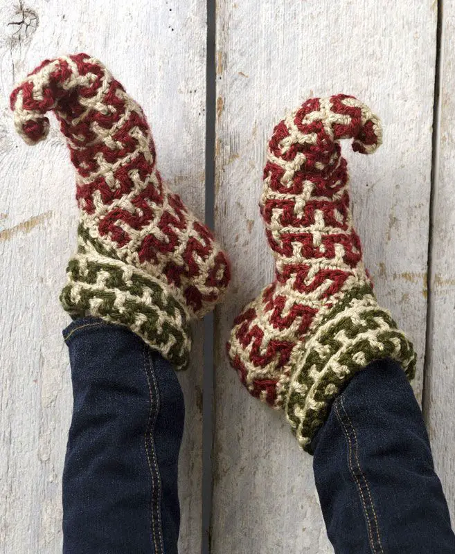 Crochet Elf Slippers