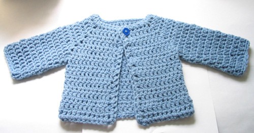 Crocheted Baby Sweater by Beth Koskie