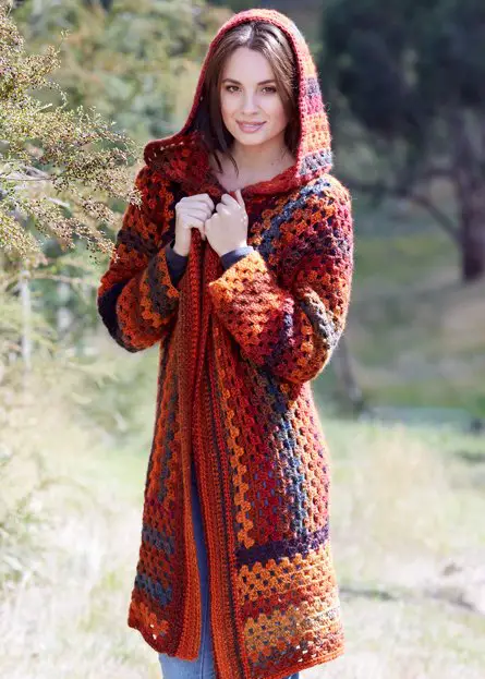 [Free Pattern]  Bouvardia Hooded Jacket- This Gorgeous Hooded Vest Will Give You A Long Silhouette And A Feminine Feeling