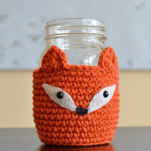 Foxy Mason Jar Cosy by Patricia Castillo