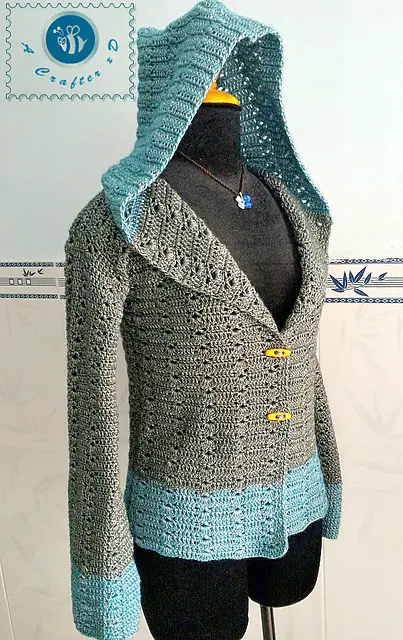 Women's Hooded Sweater by Maz Kwok
