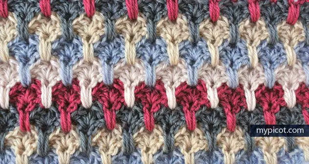 multicolored stitch