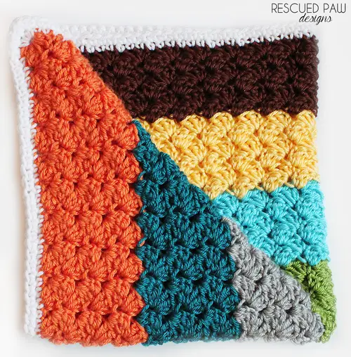 Crochet Blanket using the Blanket Stitch