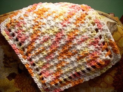 Little Starbursts Dishcloth by Sarah Cook