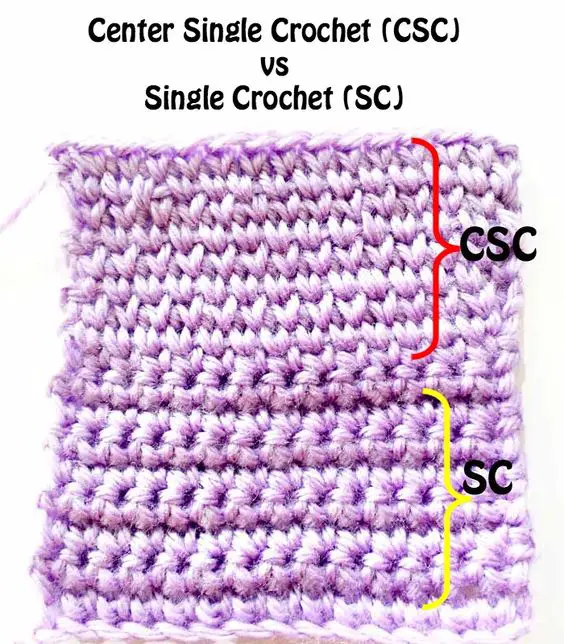 center crochet stitch