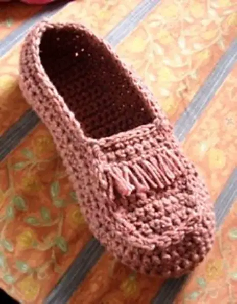 Crocheted Moccasin by Umme Yusuf