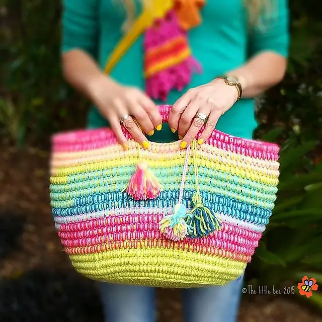[Free Pattern] Stunning And Multifunctional Crochet Basket With Handles