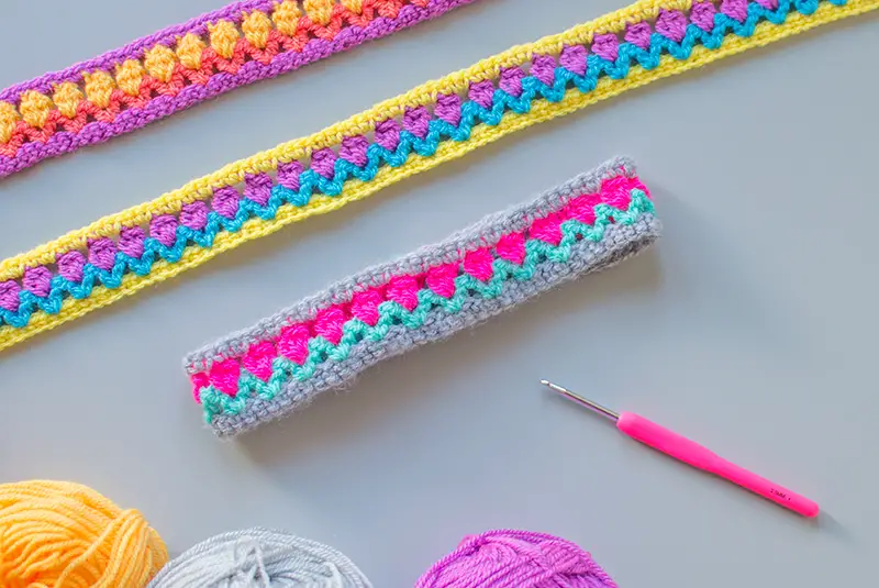 [Free Pattern] Amazingly Simple And Lovely Crochet Headband Made Using The Tulip Stitch