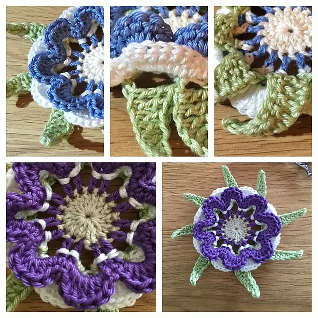 [Free Pattern] Fabulous Crochet Flower In 4 Colours