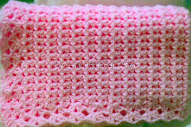 Learn A New Crochet Stitch: Aunt Aggie's Mesh Cluster Stitch (Baby Blanket Free Pattern Included)