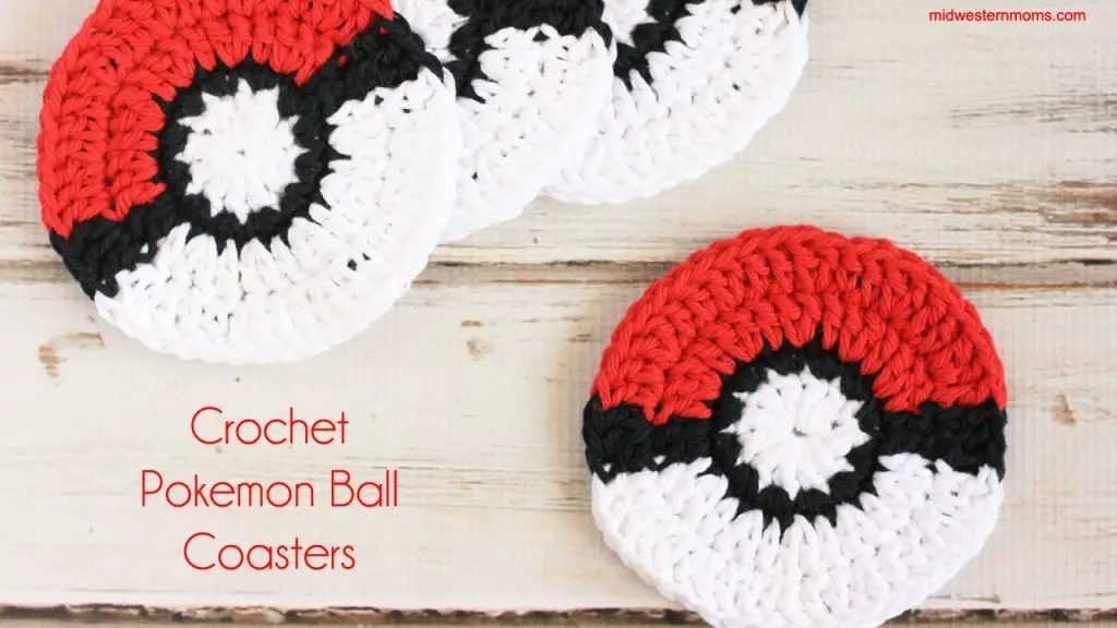 [Free Pattern] A Fun Crochet Coaster Pattern For The Pokemon Fan