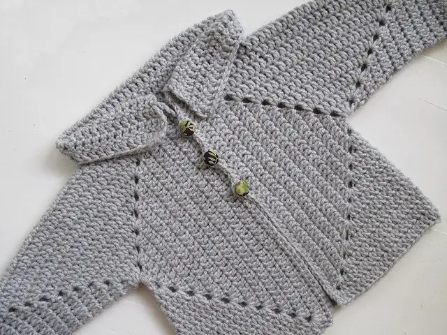 [Free Pattern] This Crochet Baby Hexagon Jacket Is Too Adorable For Words