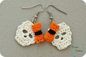 [Free Pattern] Simple And Stylish Skulls Earrings You Can Make In No Time