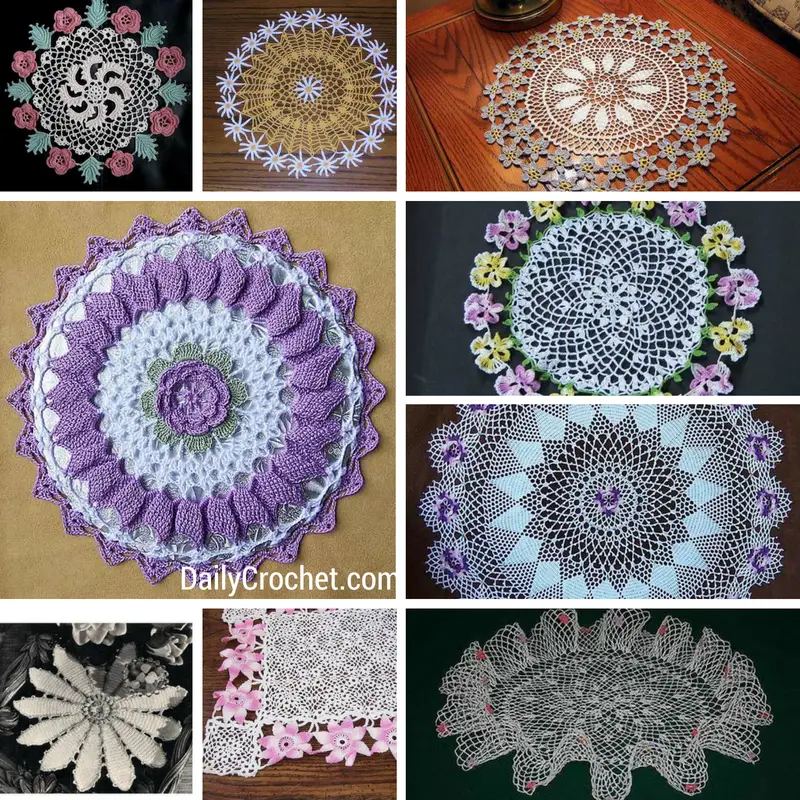 9 Beautiful Crochet Flower Potholder Patterns