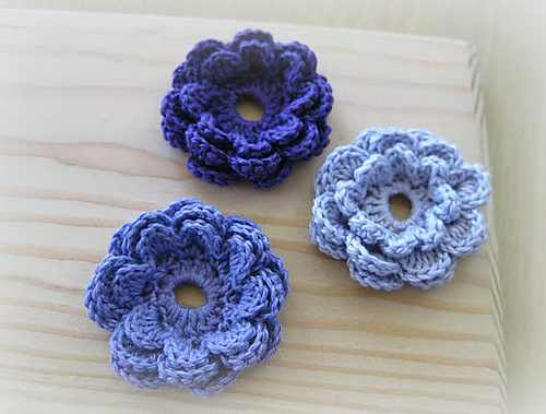 Easy Peasy Triple Layer Crochet Flower