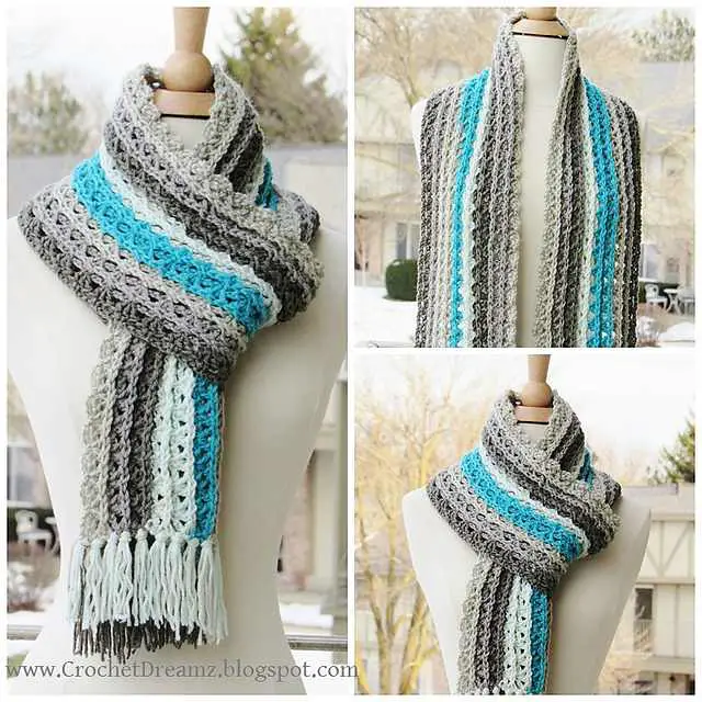 Gorgeous One Skein Crochet Scarf To Elevate Your Outfit And Keep You Warm
