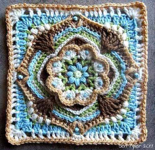  Bring Style To Your Space With This Gorgeous Crochet Flower Square Pattern
