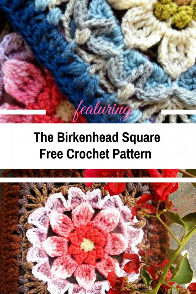 Spectacular Floral Square Free Crochet Pattern