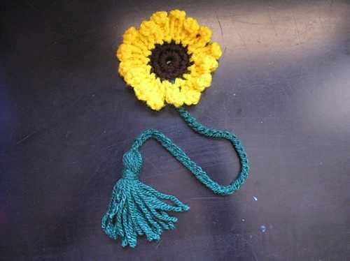 This Sunflower Bookmark With Tassel Is An Adorable Way To Mark Your Place