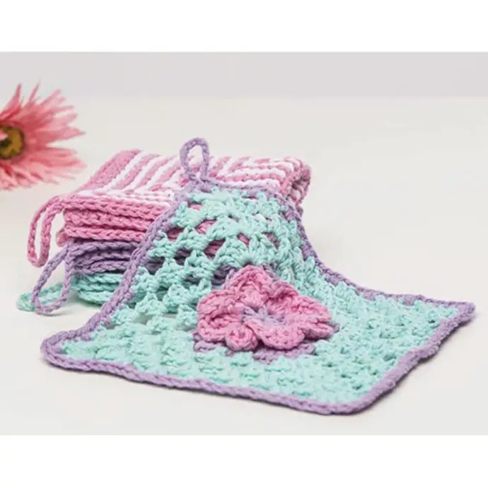 Celebrate Spring With A Special Crochet Flower Washcloth