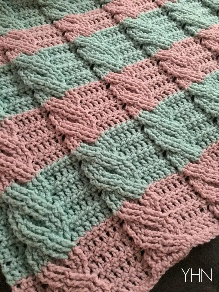 Easy Crochet Cable Blanket Any Size You Wish