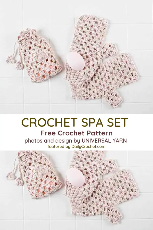 [Free Pattern] This Crochet Spa Set Pattern Has Everything You Need For A Luxurious Spa Experience