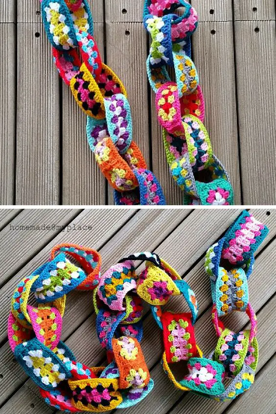 [Free Pattern]  Easy And Really Addictive Granny Yarn Chain
