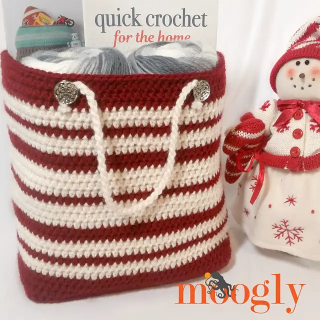 [Free Pattern] Use Your Stash And Re-Use A Bag- This Precious Gift Bag Is A Win Win.