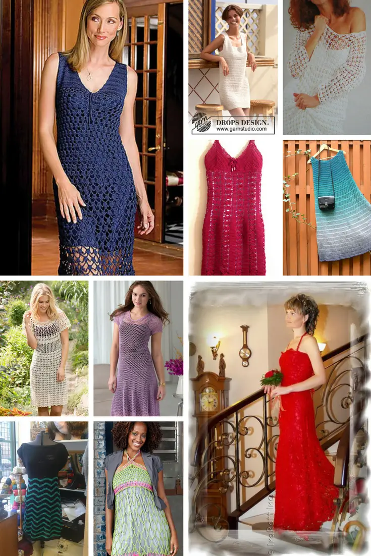 10 Beautiful Crochet Dresses For Women – Free Patterns