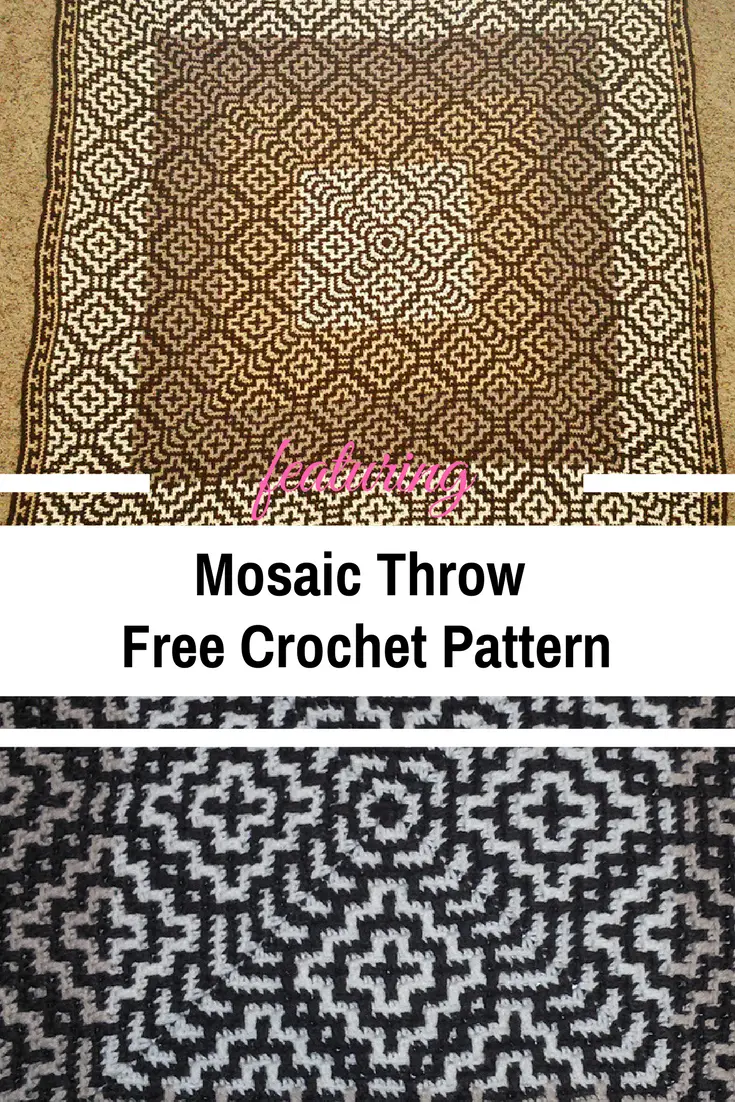 Easy Mosaic Throw Pattern With A Fabulous Design [Free Pattern] 