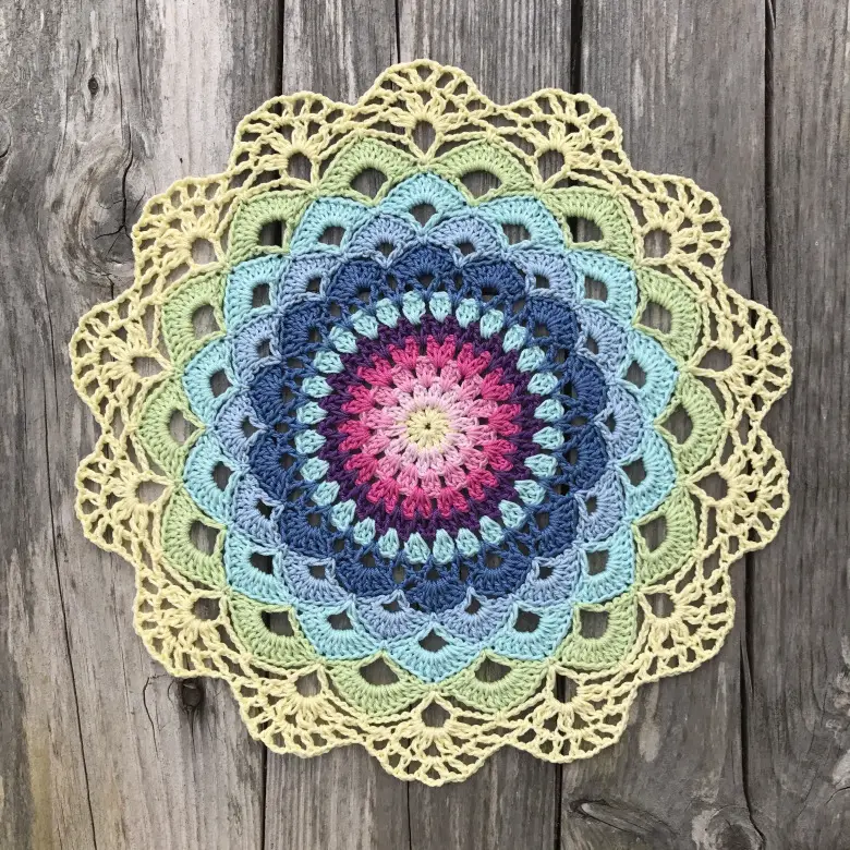 Magic Water Lily Mandala Crochet Pattern To Bring A Sense Of Peace And Harmony Into One's Space