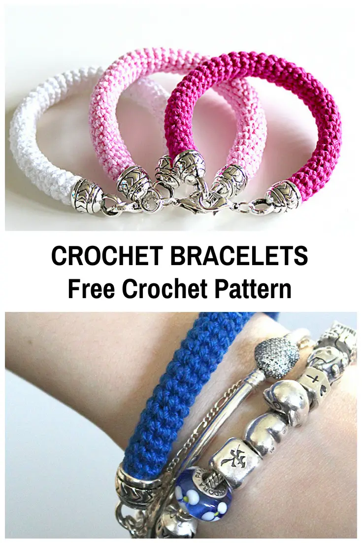 Simple And Elegant Crochet Bracelet Free Pattern