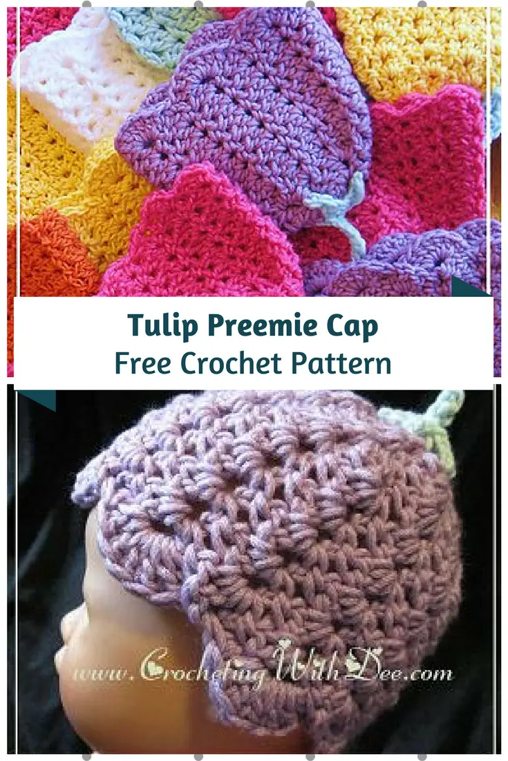 Tulip Preemie Cap Free Crochet Pattern -Preemie Hats You Can Crochet For Charity