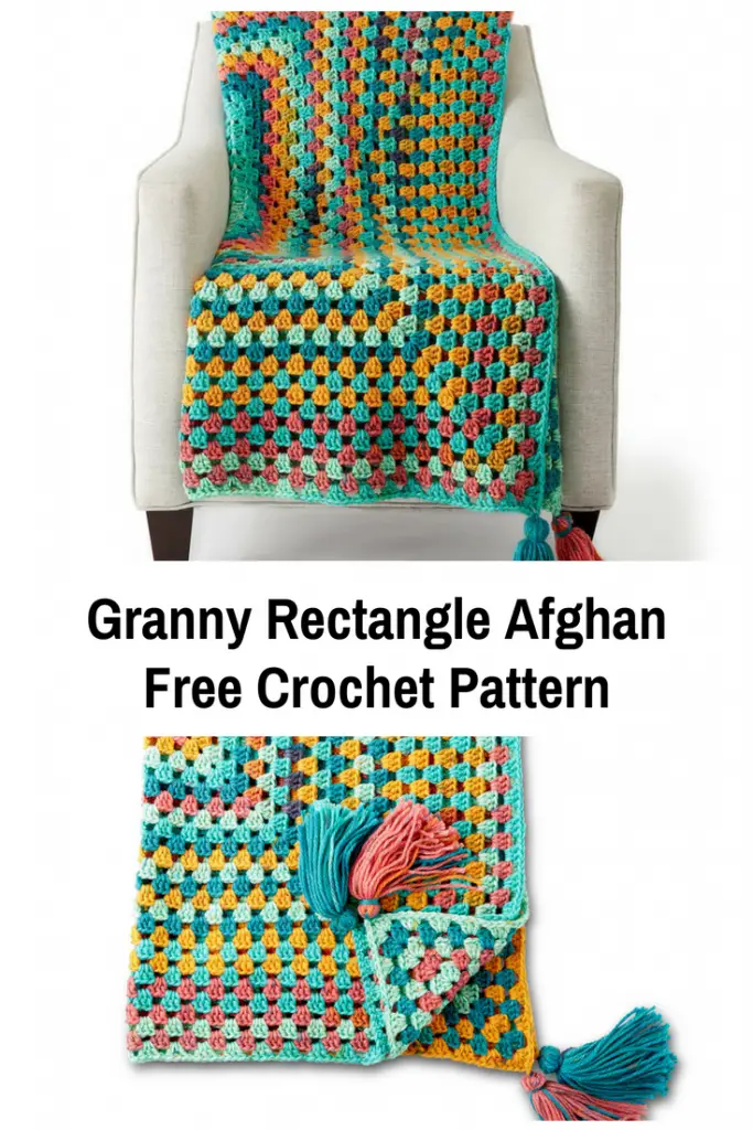 Easy Granny Rectangle Afghan Free Crochet Pattern