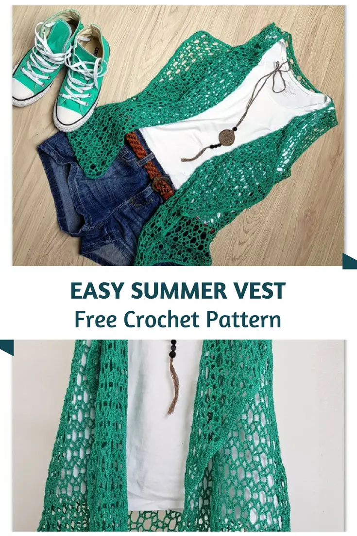 Easy Crochet Summer Vest Pattern For The Young At Heart
