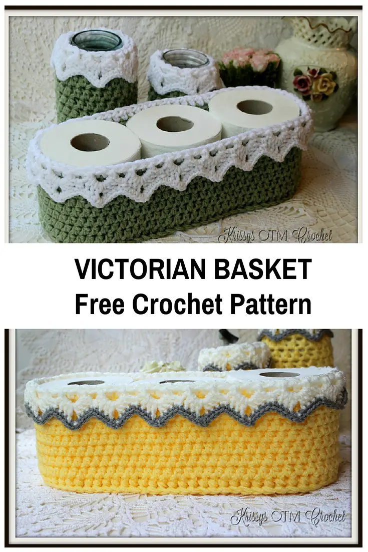 Easy And Super Fast To Crochet Victorian Basket