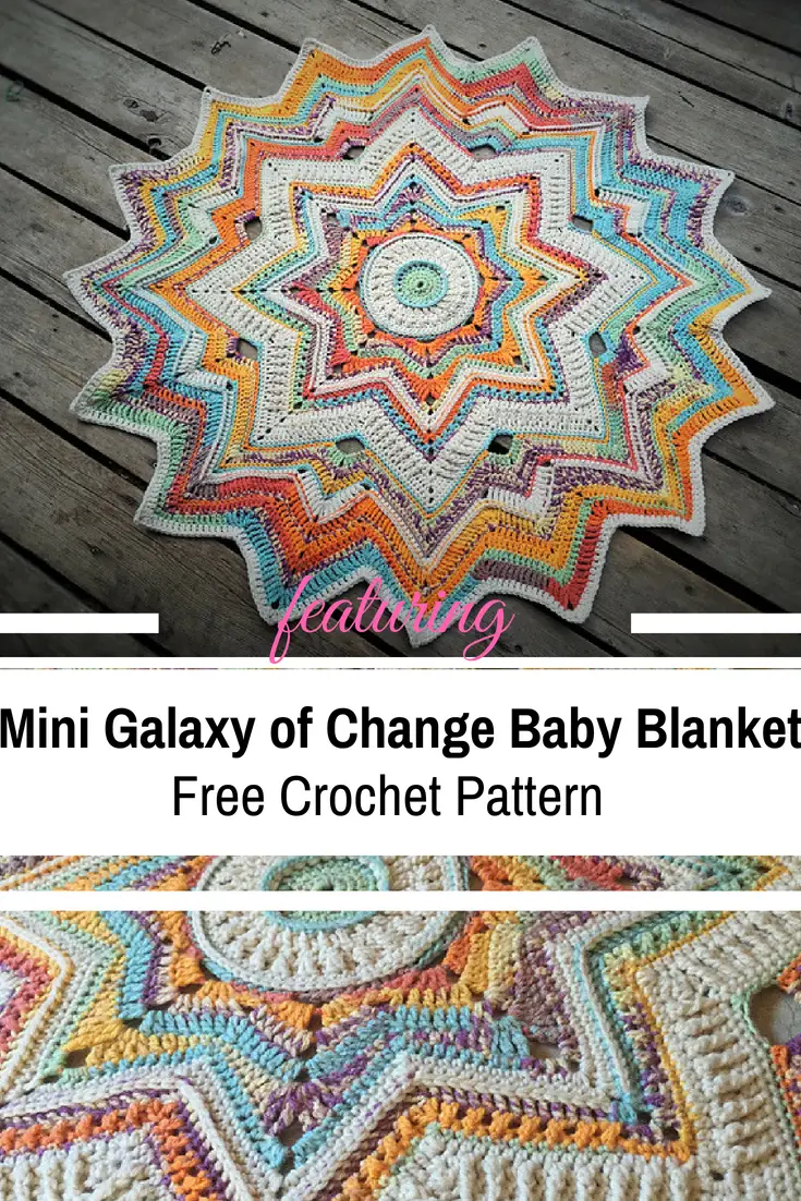 This Awesome Mini Galaxy Of Change Baby Blanket Free Crochet Pattern Is Simply Stunning!