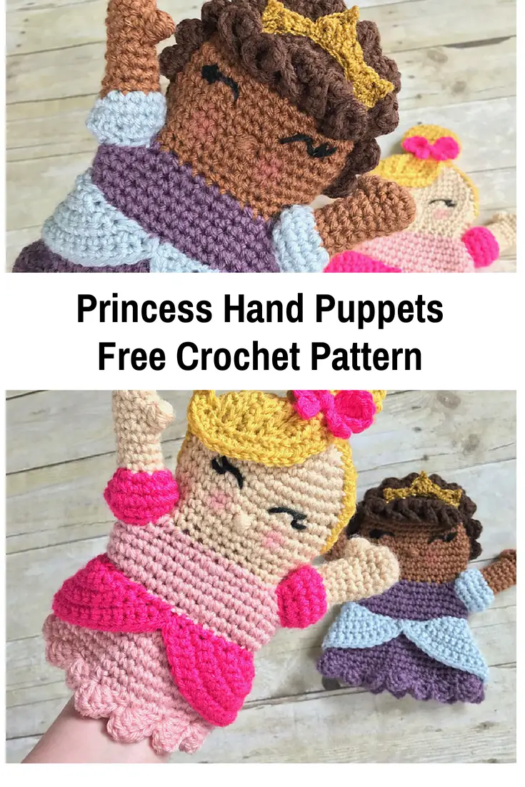 Cute Princess Hand Puppet Free Crochet Pattern