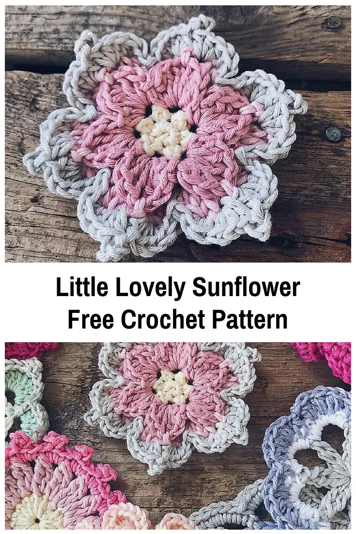 Lovely Little Sunflower Free Crochet Pattern