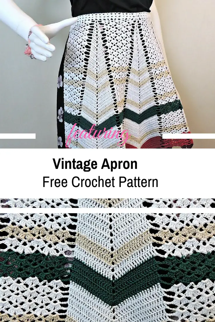 Vintage Crochet Apron Pattern For Happy People [Free Pattern]