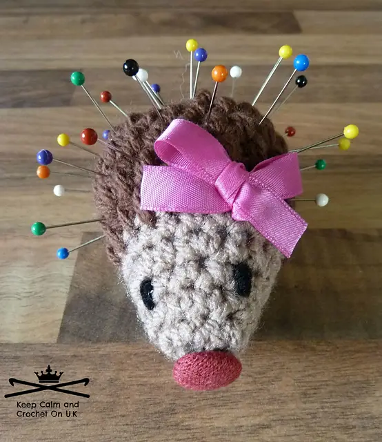 Most Adorable Crochet Hedgehog Pincushion Pattern