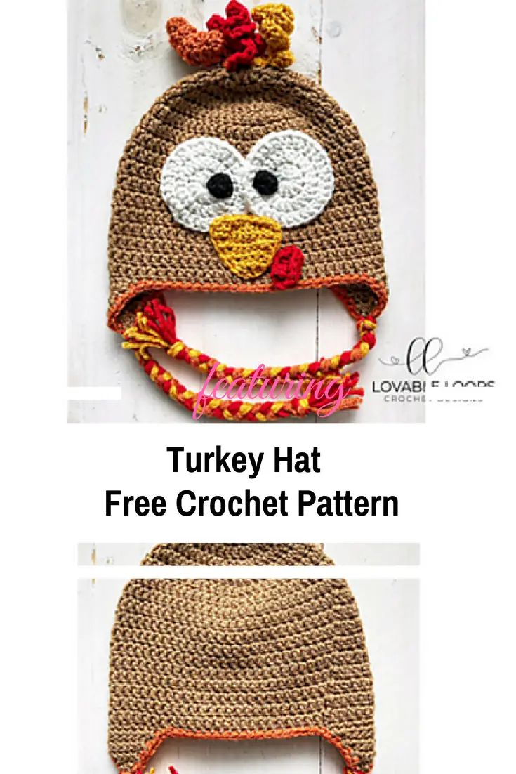 Really Easy And Cute Thanksgiving Turkey Hat Free Pattern All Sizes