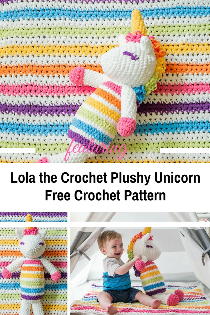 Gorgeous Lola the Crochet Plushy Unicorn [Free Pattern]